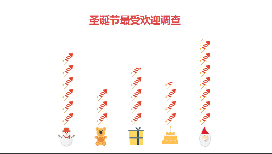 简洁扁平化卡通风格圣诞节ppt模板