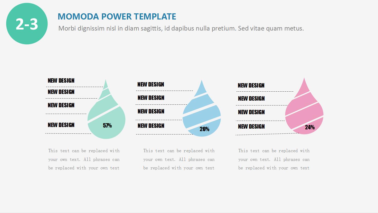 小清新气泡彩色简洁通用ppt模板