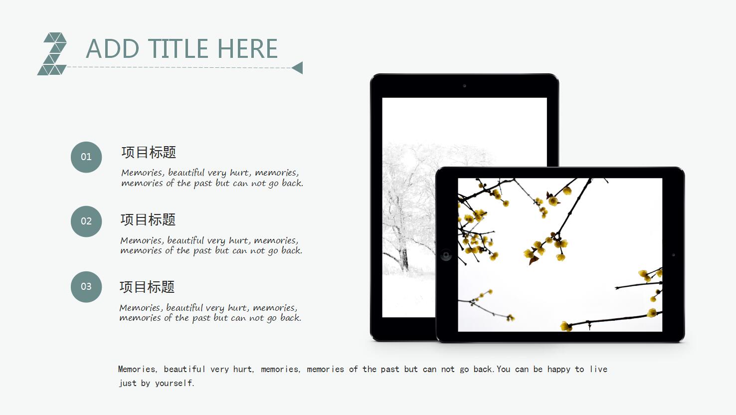 雅致三角时尚简约商务报告计划动态ppt模板