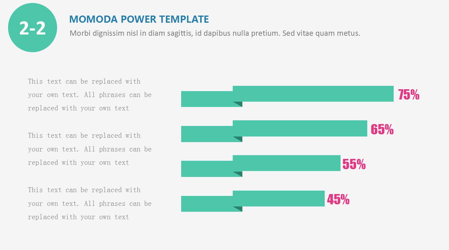 小清新气泡彩色简洁通用ppt模板
