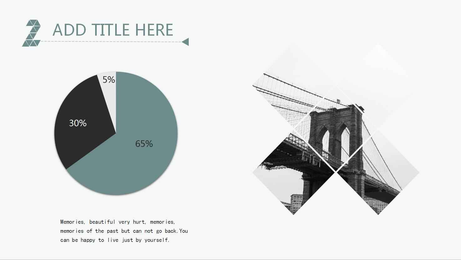 雅致三角时尚简约商务报告计划动态ppt模板