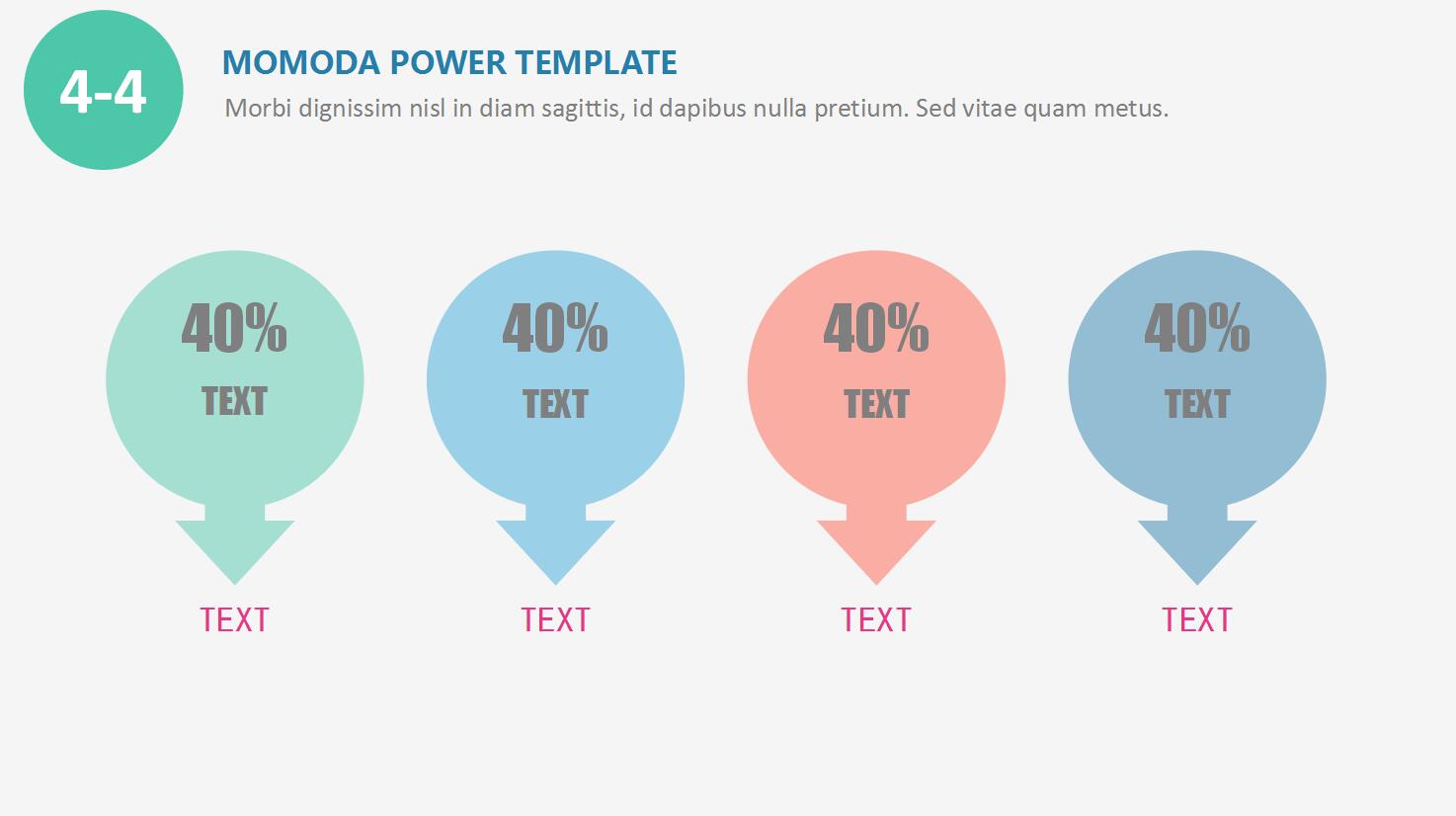小清新气泡彩色简洁通用ppt模板