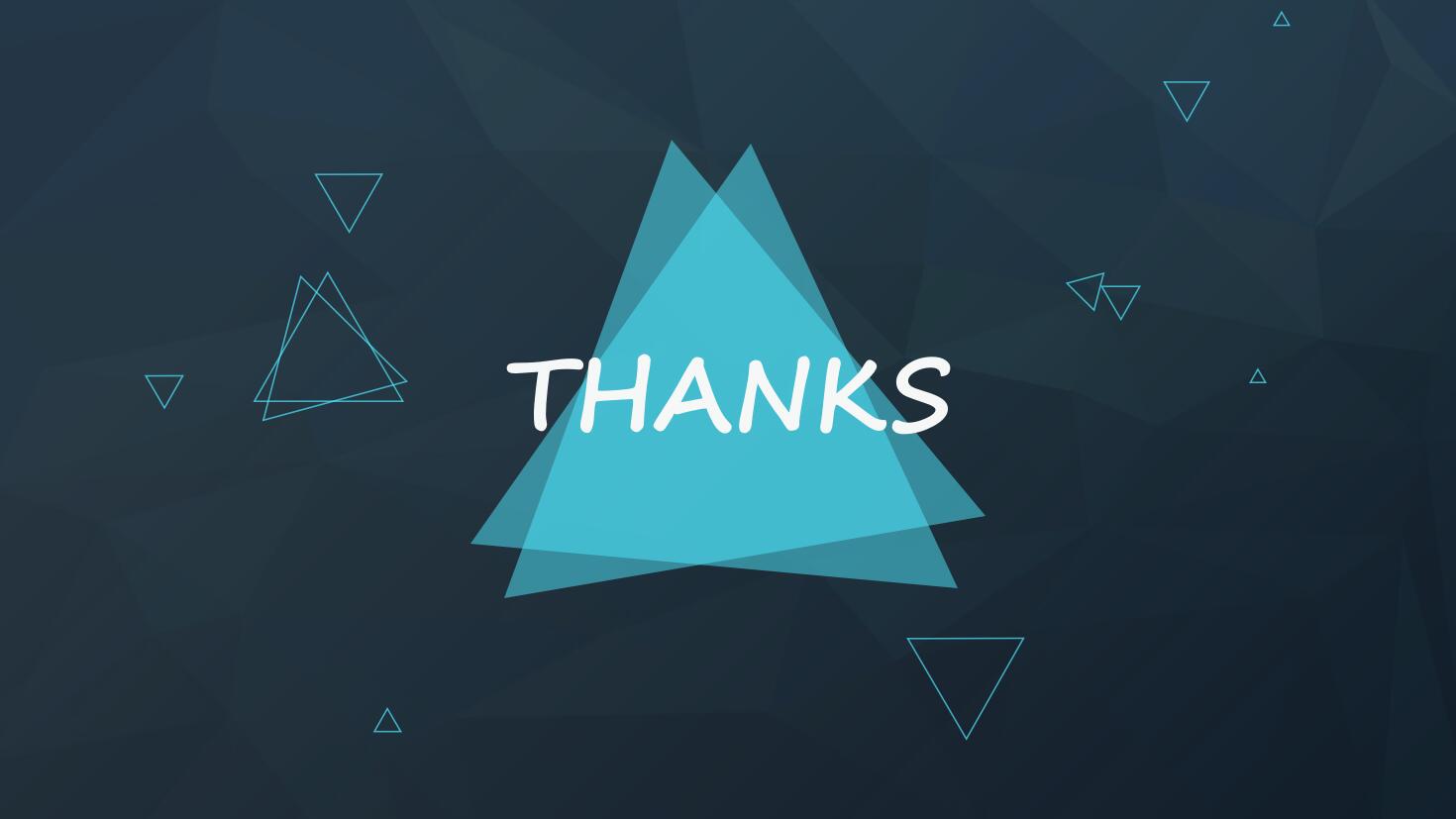 蓝色时尚几何简约通用ppt模板