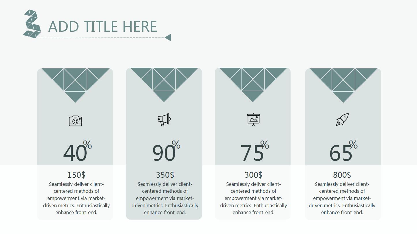 雅致三角时尚简约商务报告计划动态ppt模板