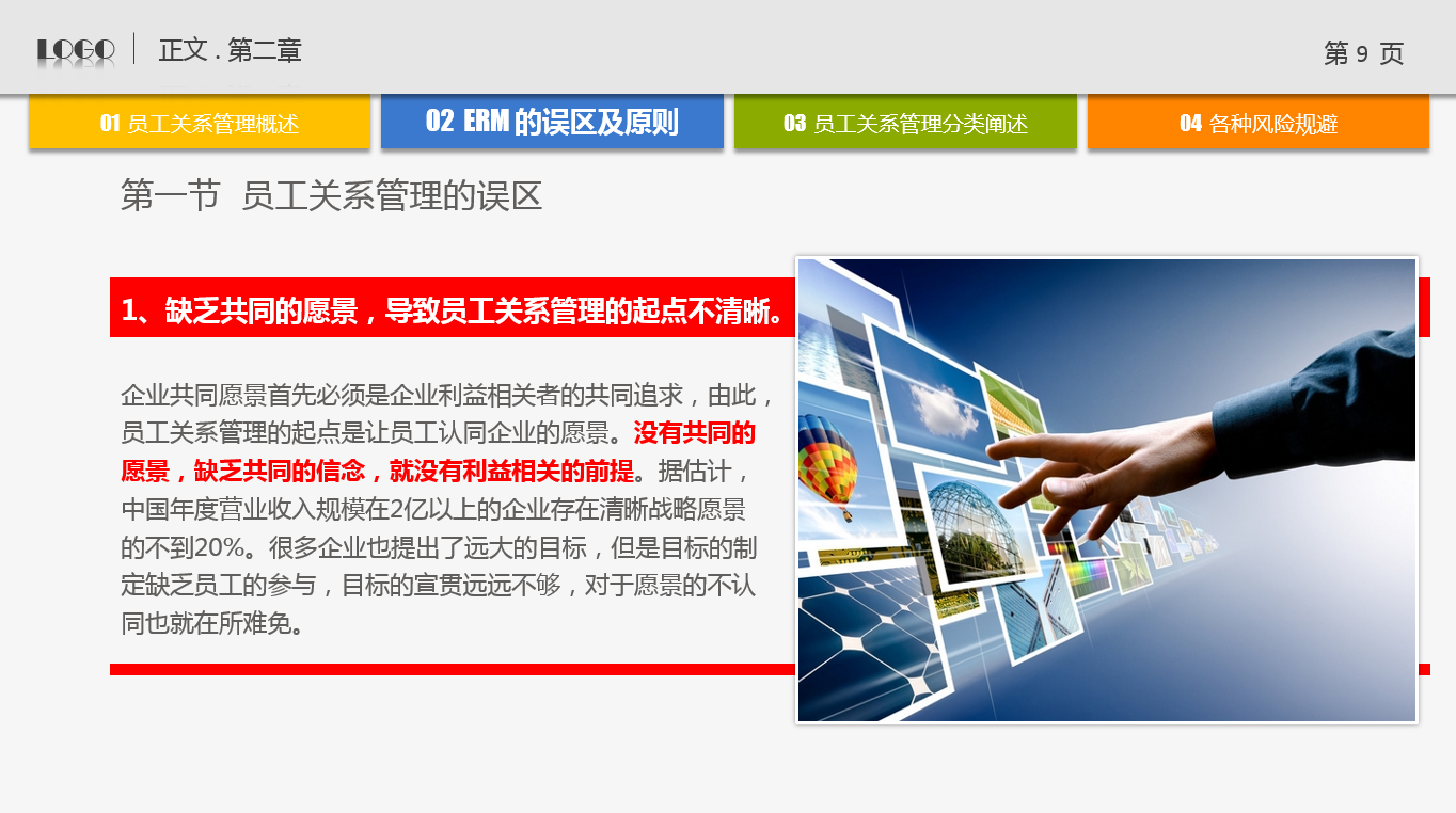 简约创意图文商务公司培训ppt模板