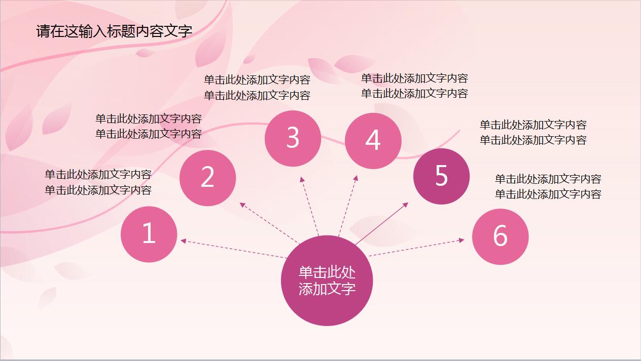 粉色创意唯美商务汇报工作计划ppt模板