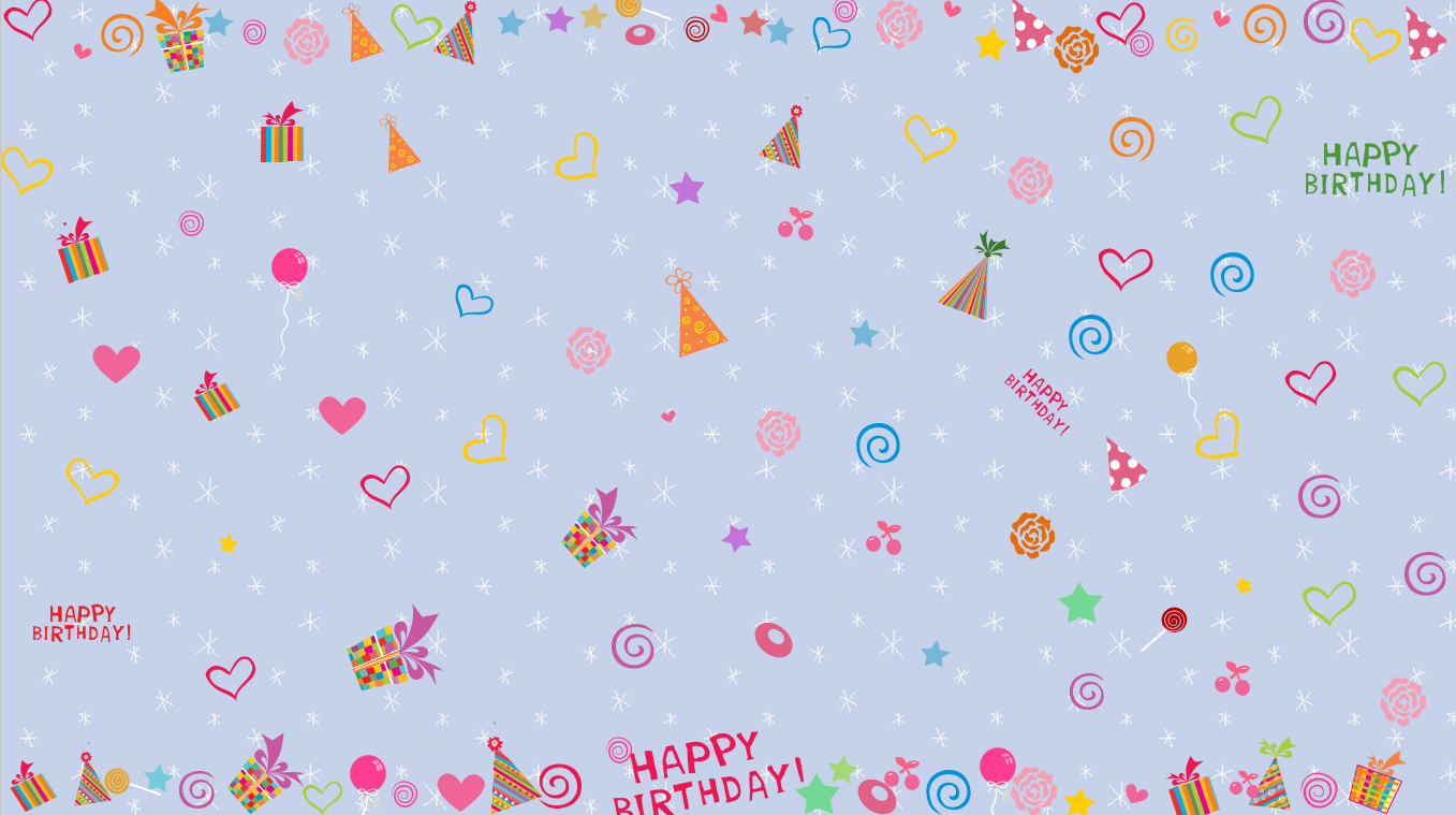 可爱卡通生日快乐动态ppt模板