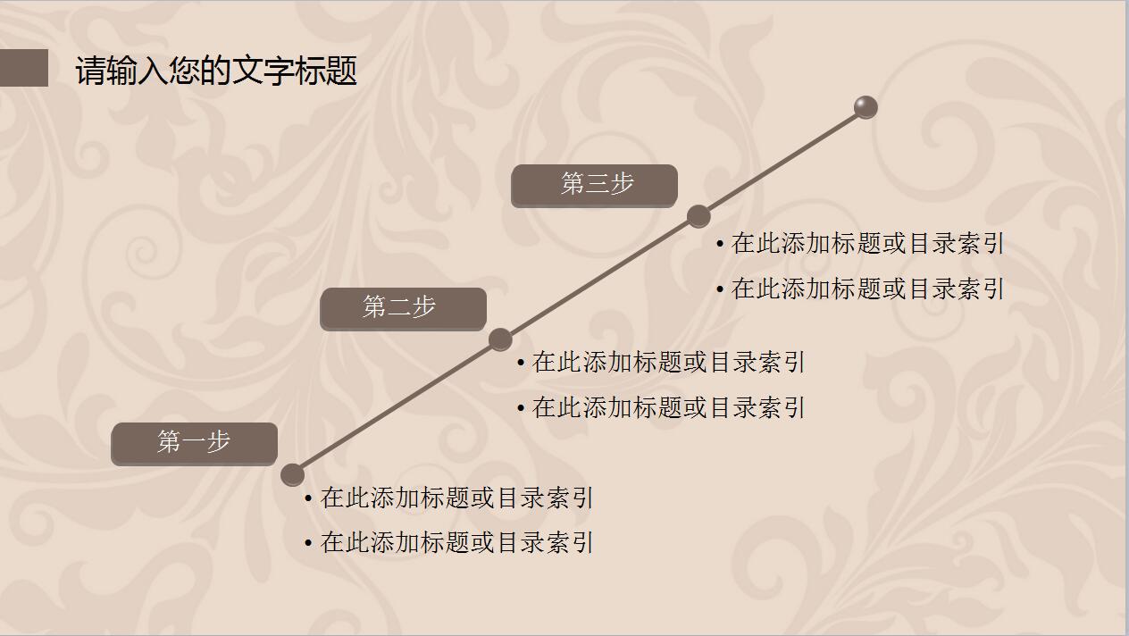 简约欧式风格工作计划总结汇报ppt模板