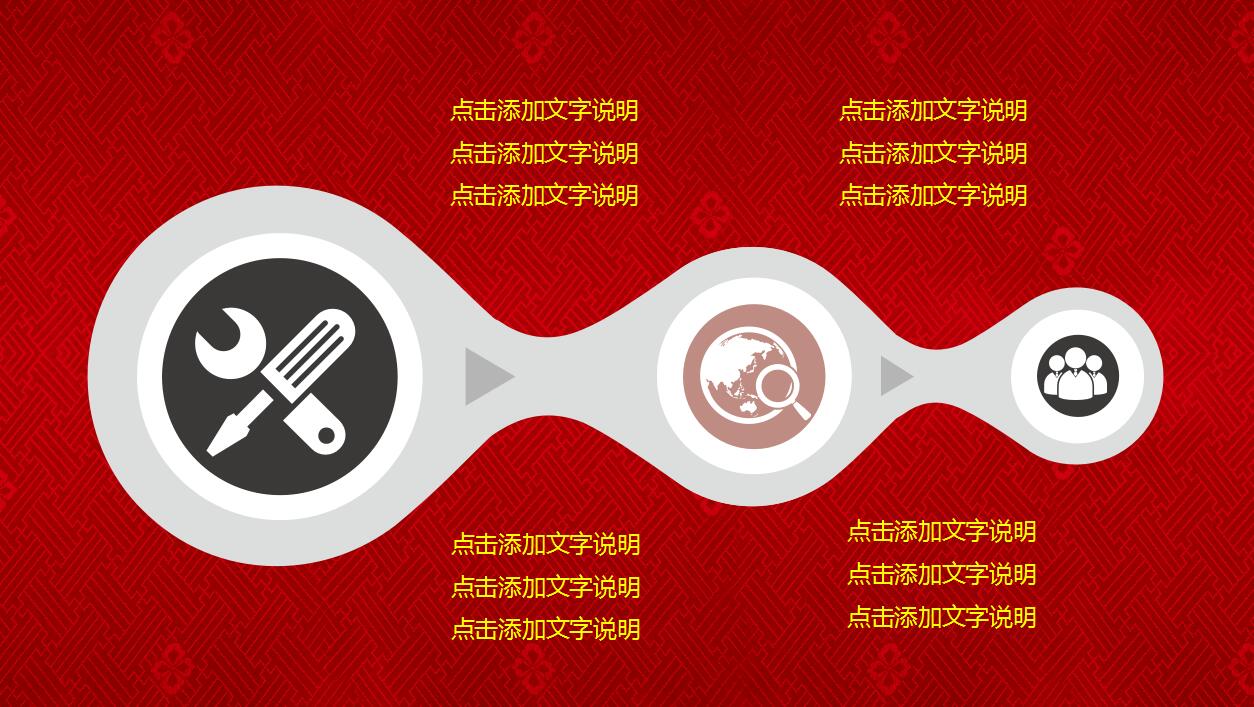 红色经典喜庆简约元旦ppt模板