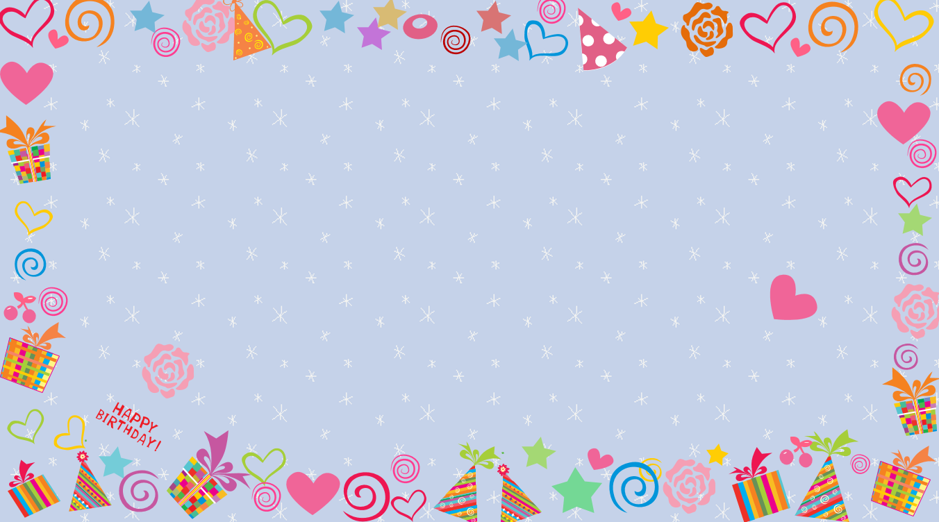 可爱卡通生日快乐动态ppt模板