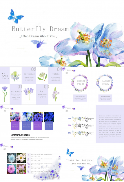 唯美手绘个人工作计划总结汇报ppt模板