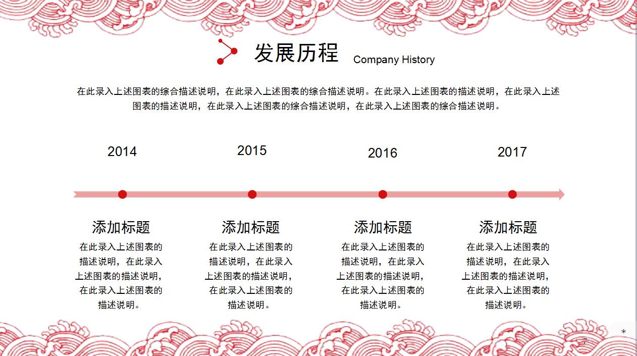 清新简约传统剪纸动态元旦ppt模板