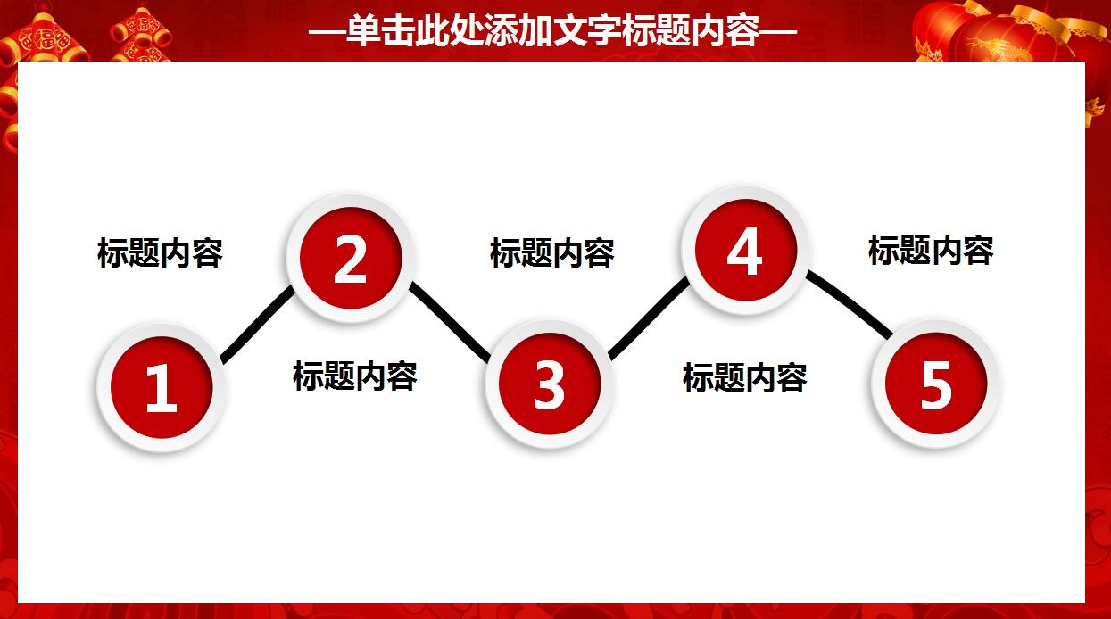 喜庆红色鞭炮灯笼动态元旦ppt模板