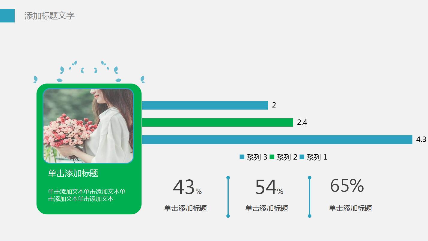 清爽简洁年度工作总结职业生涯规划ppt模板