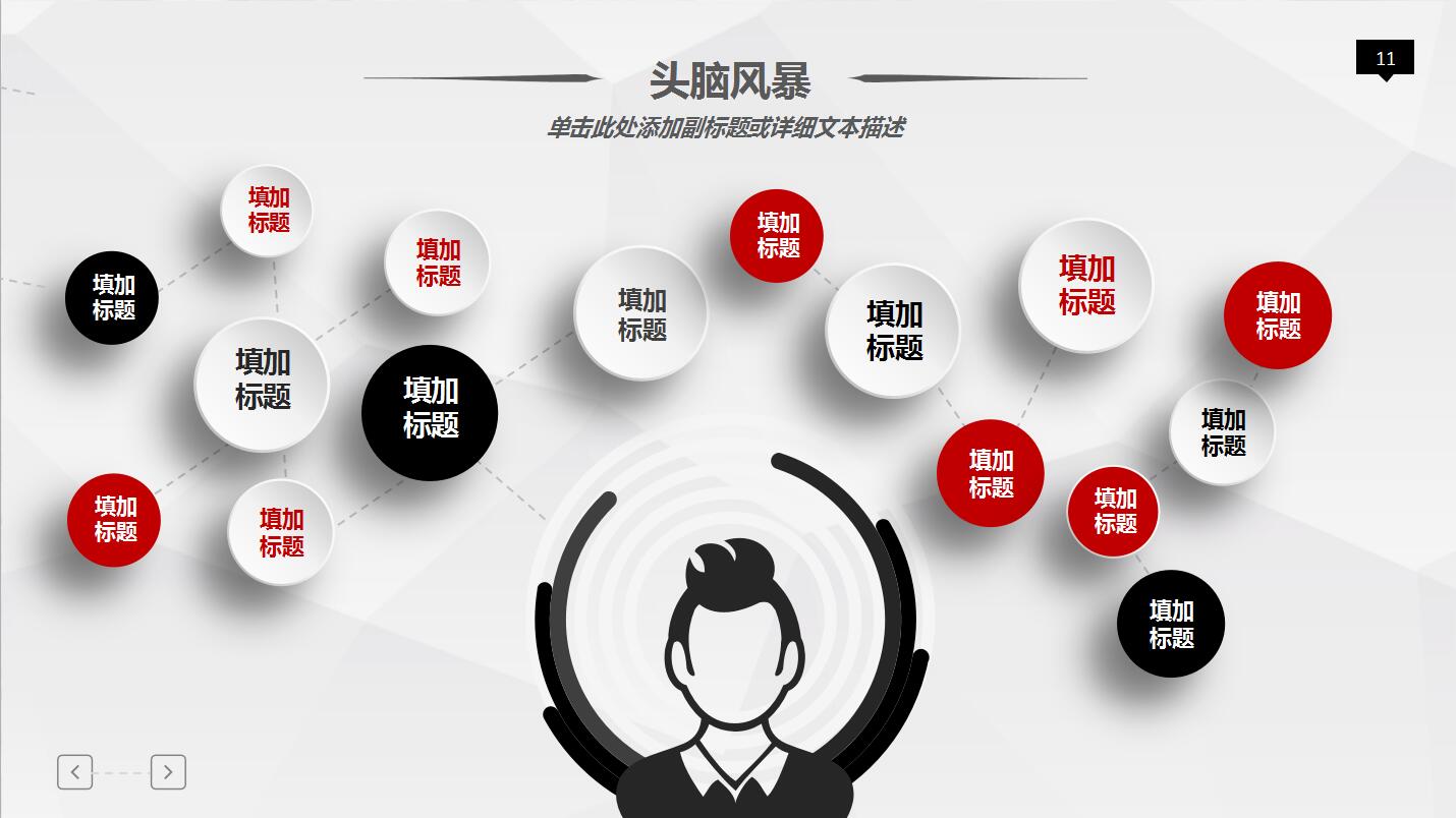 白色简约扁平化人生职业规划ppt模板