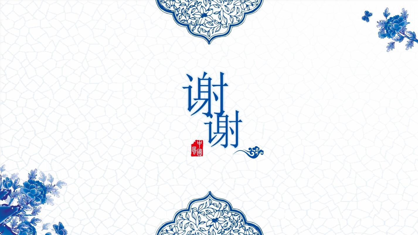 青花瓷中国风企业宣传产品推广ppt模板