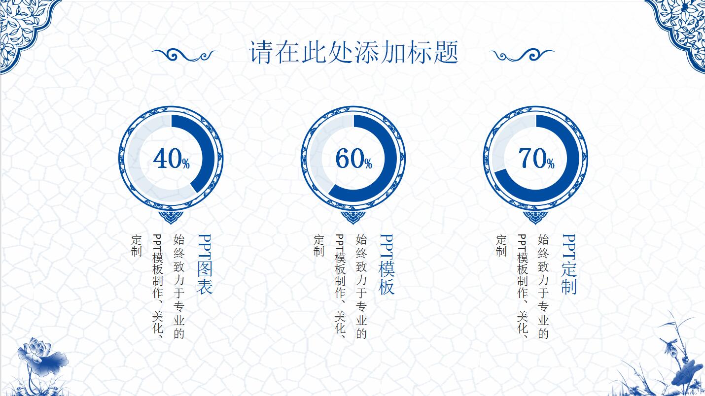 青花瓷中国风企业宣传产品推广ppt模板