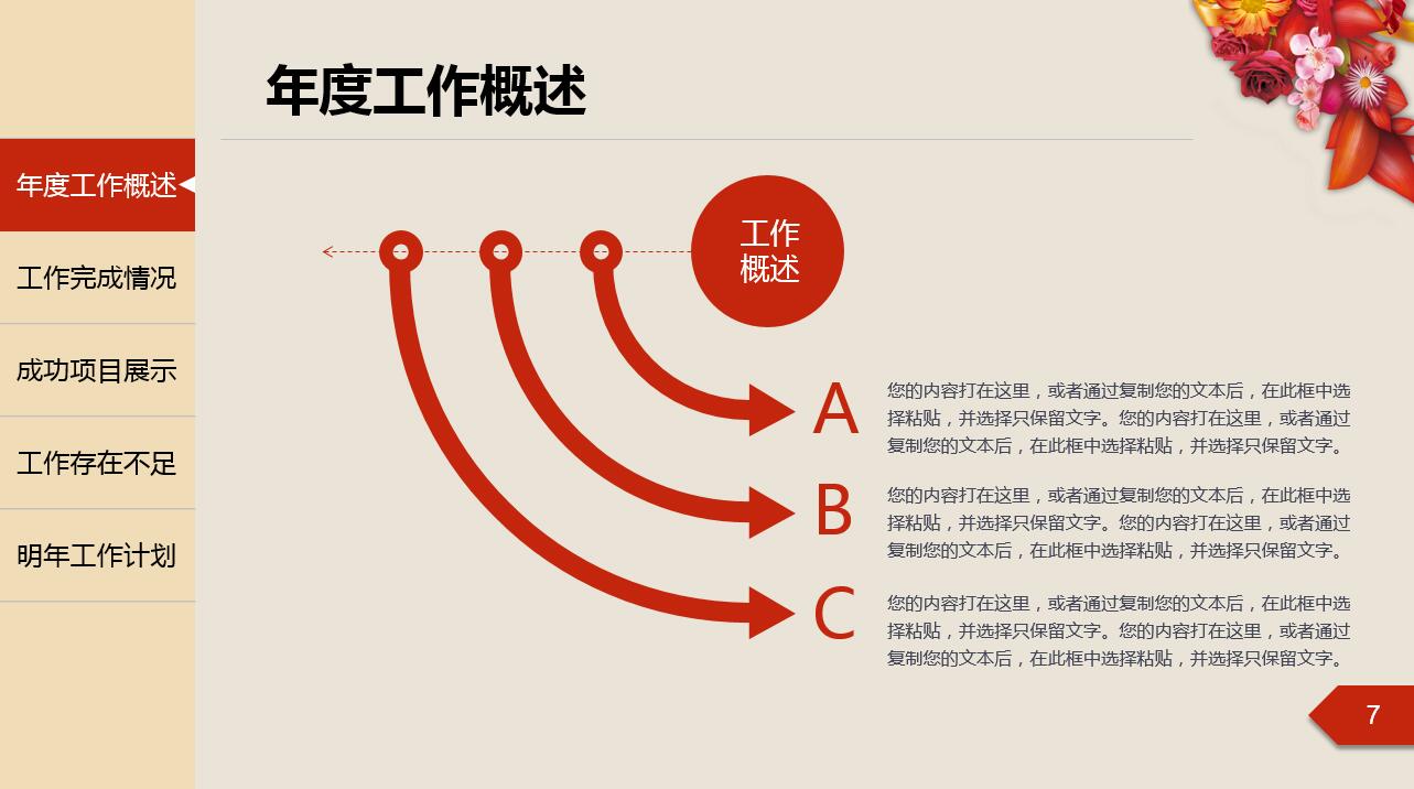 精美大气新年主题商务通用ppt模板