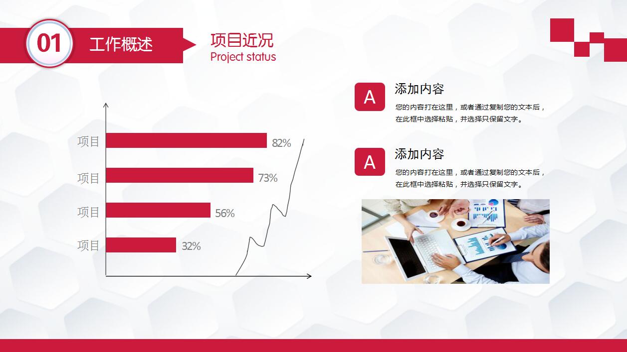 简洁大气动态工作报告年终总结ppt模板