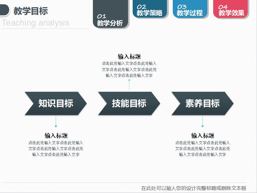简约时尚文艺信息化教学设计PPT模板