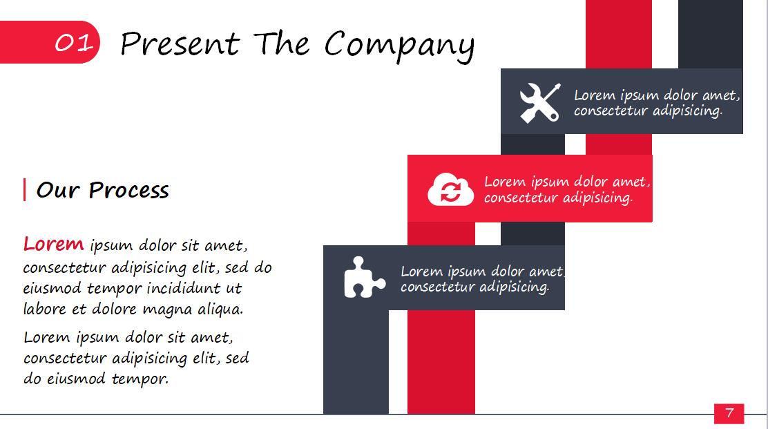 黑红简约大气时尚商务报告PPT模板