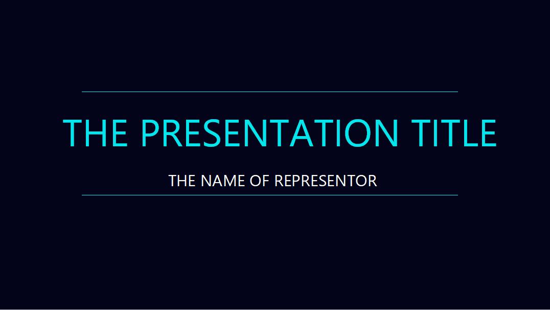 大气简约锐利通用PPT模板