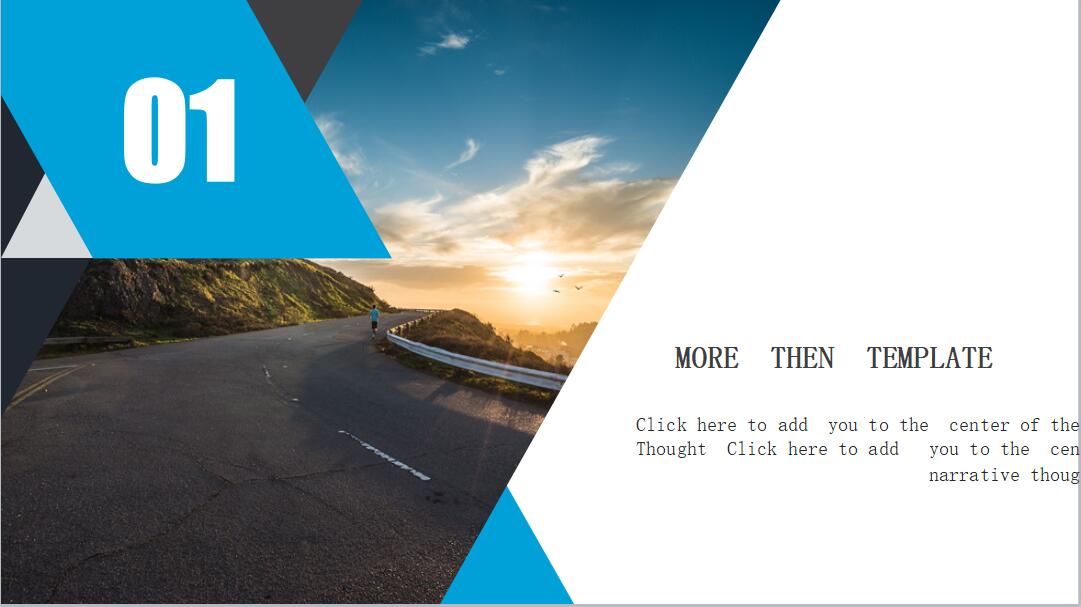 干净利落简约时尚小清新通用PPT模板