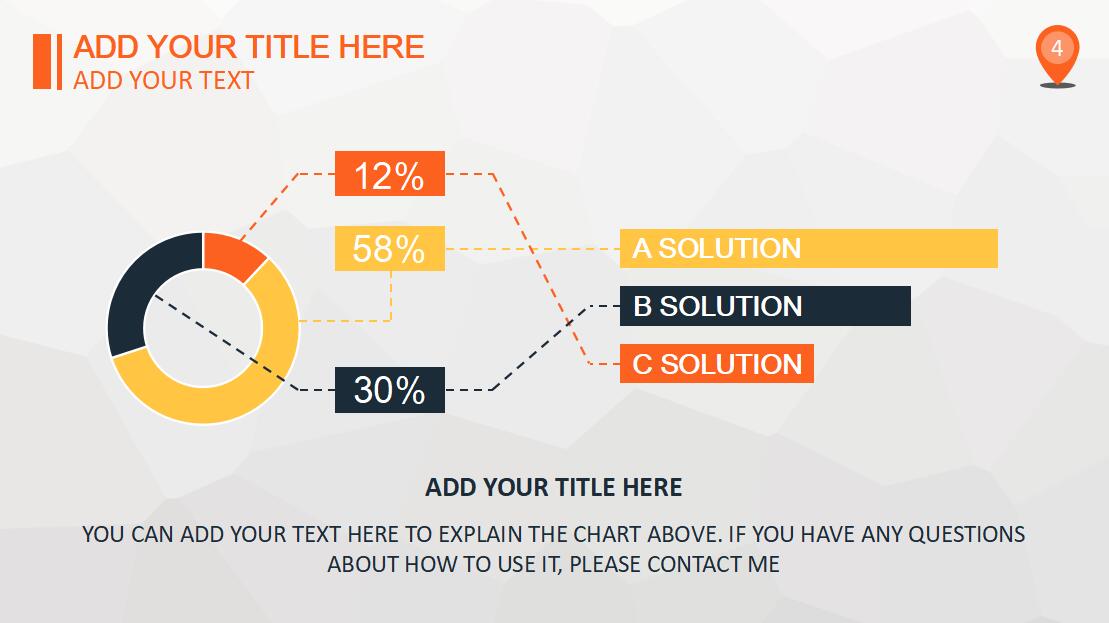 英文时尚精美图表清新商务PPT模板