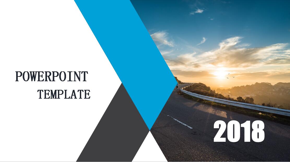 干净利落简约时尚小清新通用PPT模板