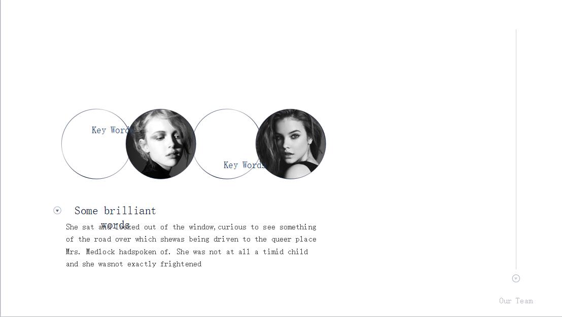 蓝色小清新文艺望月唯美通用PPT模板