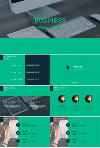 极简大气时尚商务PPT模板
