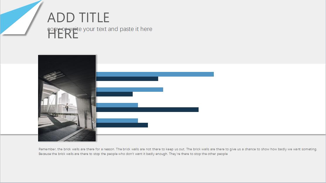 蓝色精美时尚英文清新工作汇报PPT模板