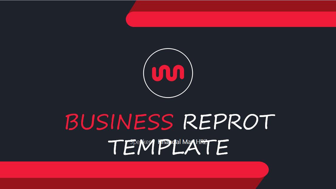 黑红简约大气时尚商务报告PPT模板