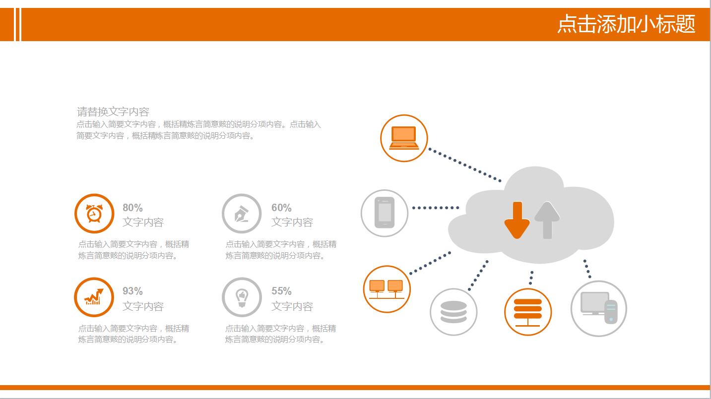 橙色简约感恩节活动策划方案总结ppt模板