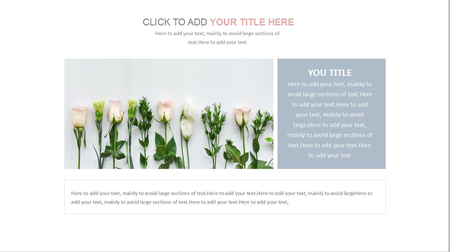 小清新淡雅商务工作总结汇报ppt模板