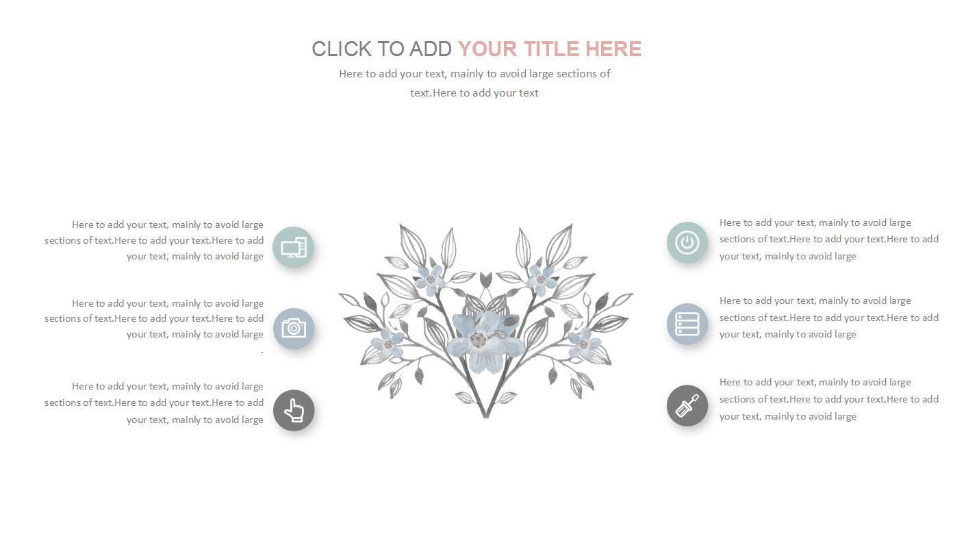 小清新淡雅商务工作总结汇报ppt模板