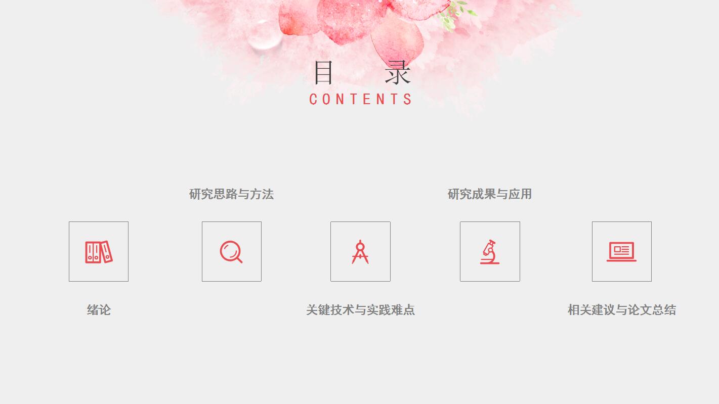 文艺小清新唯美毕业答辩ppt模板