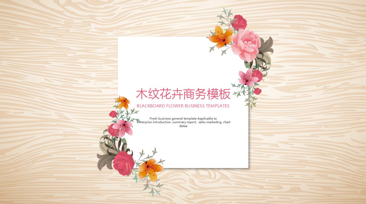 简约小清新创业计划书项目展示ppt模板