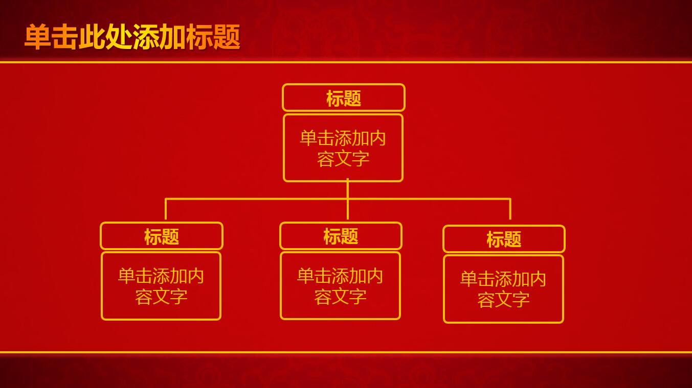 中国红喜庆新年工作总结ppt模板