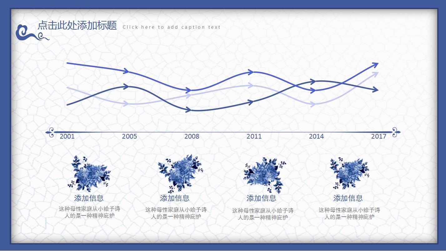 中国风青花瓷商务工作总结汇报ppt模板