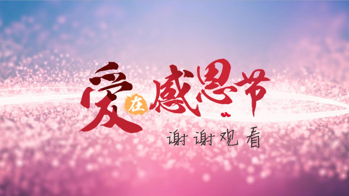 粉色精美感恩节活动策划主题班会ppt模板
