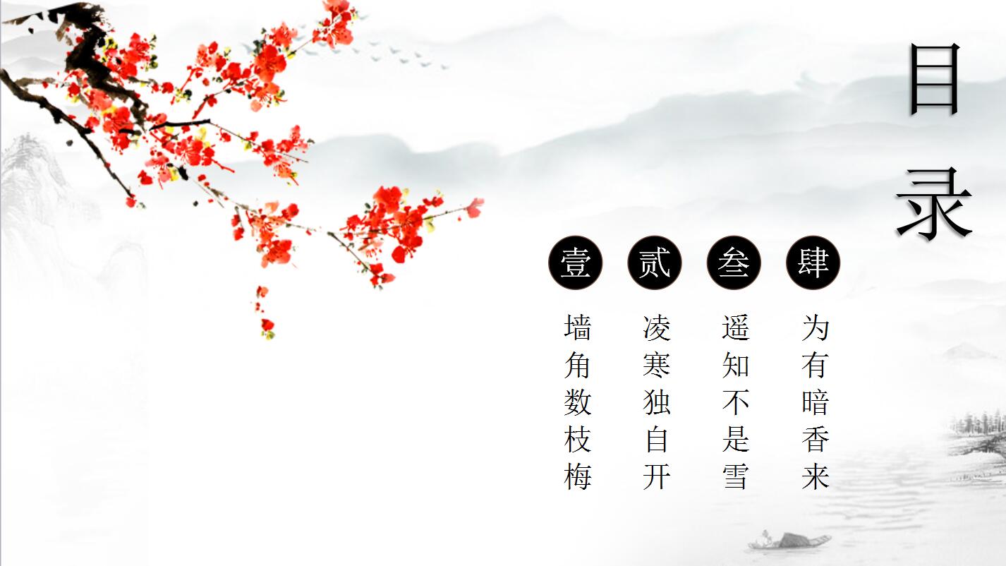 水彩中国风个人工作总结汇报ppt模板