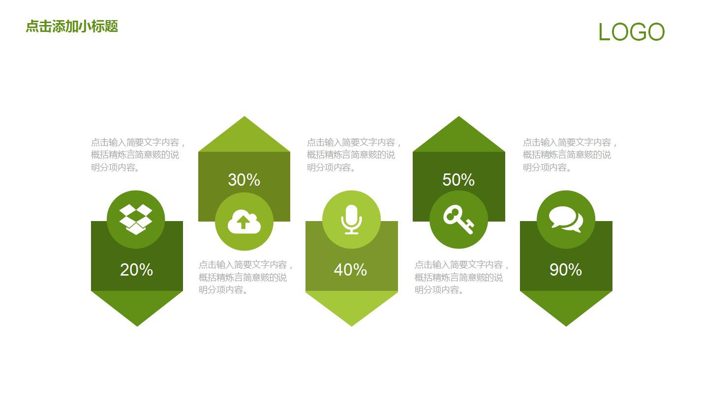 绿色简约感恩节活动策划方案总结ppt模板
