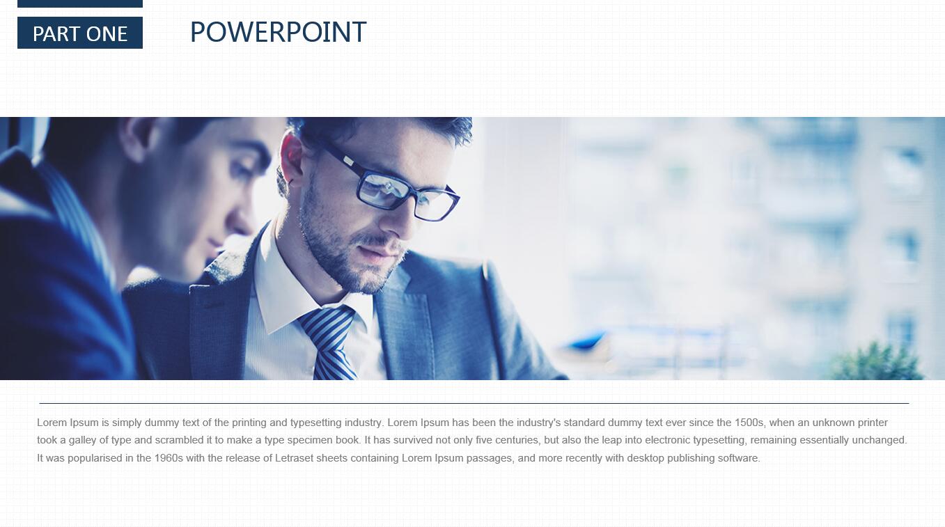 简洁大气时尚现代商务通用ppt模板