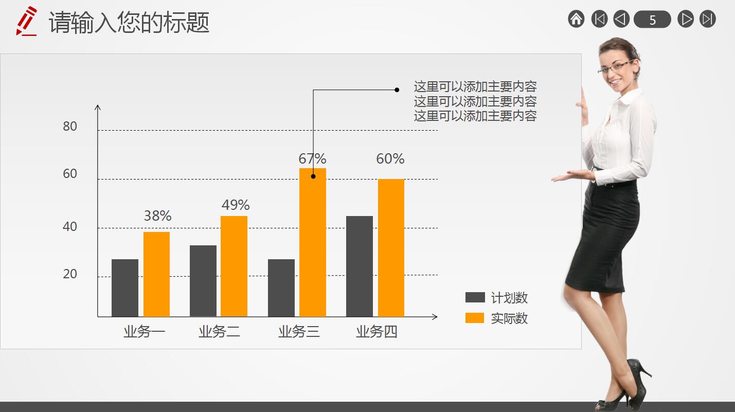 橙色简约新员工入职培训ppt模板