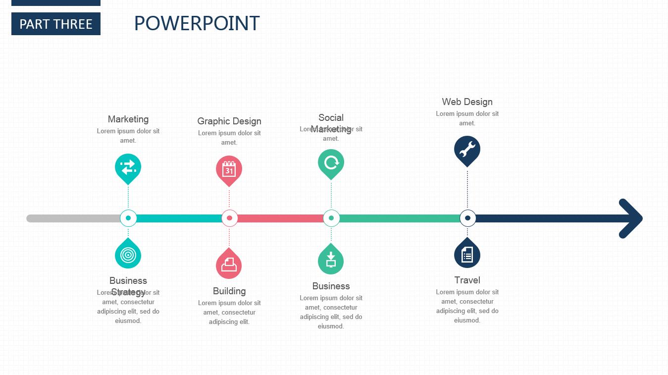 简洁大气时尚现代商务通用ppt模板