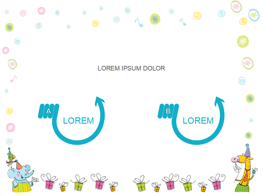 精美卡通英文幼儿园活动ppt模板