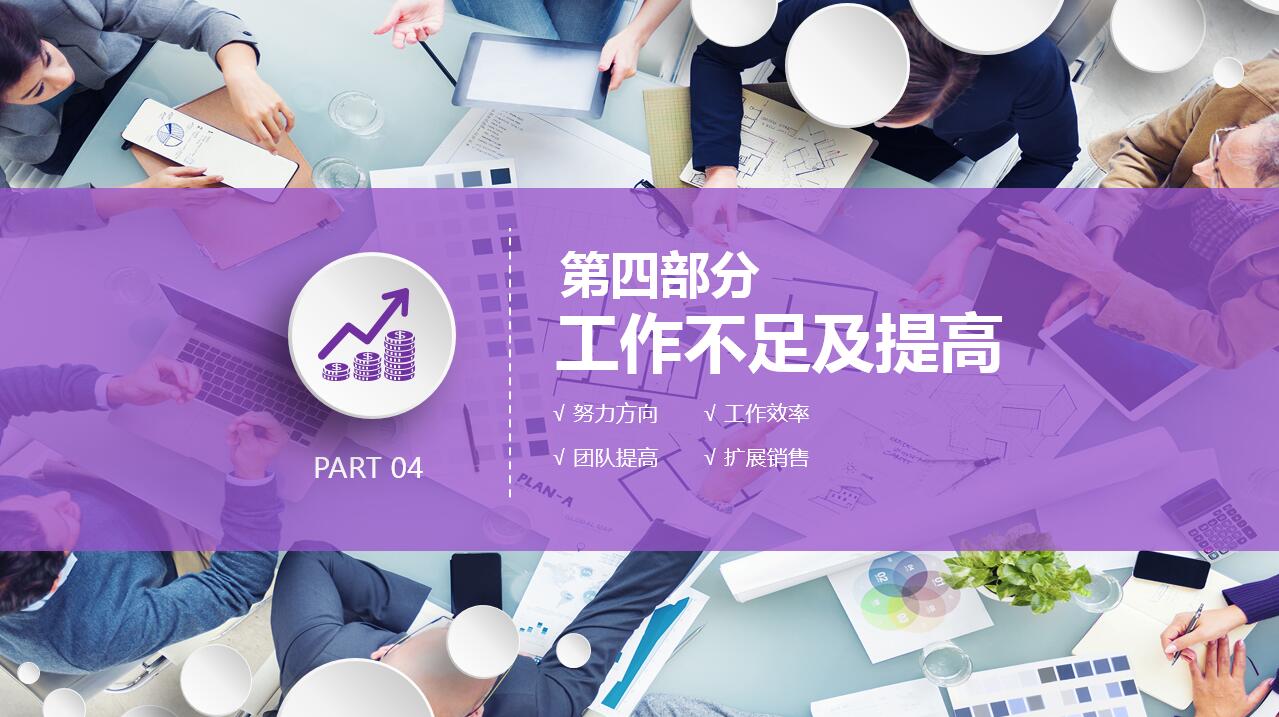 紫色简约大气创意商务通用ppt模板