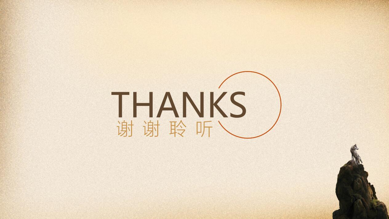 简洁狼性团队企业文化建设宣传ppt模板