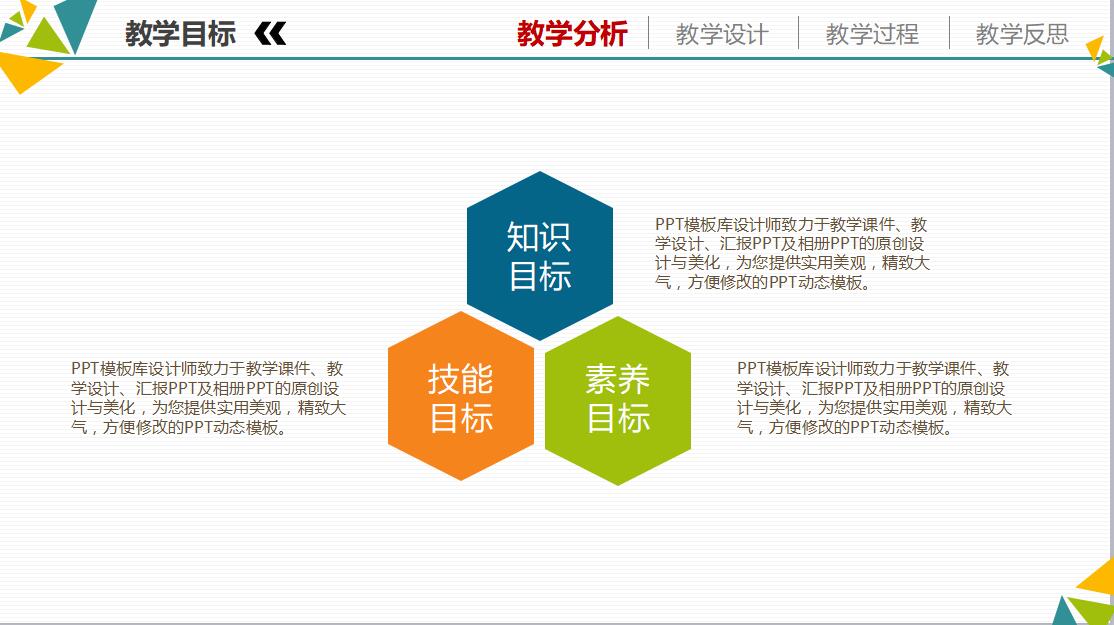 彩色时尚信息化教学设计PPT模板